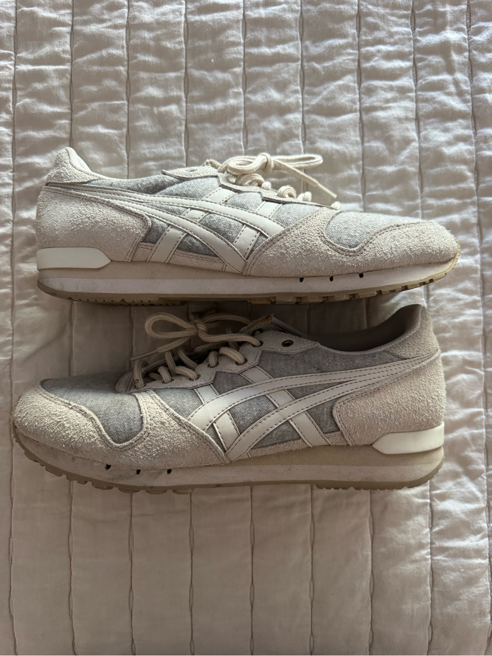Onitsuka Tiger by Asics Beige Suede Runner Sneakers -